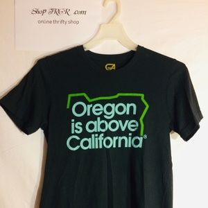 Oregon is Above California Medium Black TShirt